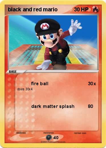 Pokemon black and red mario