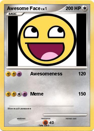 Pokemon Awesome Face