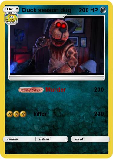 Pokemon Duck season dog