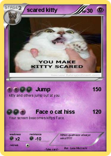 Pokemon scared kitty