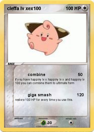 Pokemon cleffa lv xex100 Pokemon cleffa lv xex100