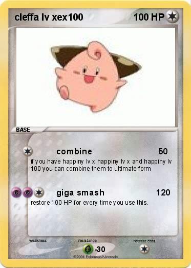 Pokemon cleffa lv xex100