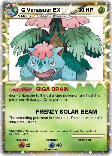 Pokemon G Venasuar EX