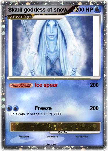 Pokemon Skadi goddess of snow