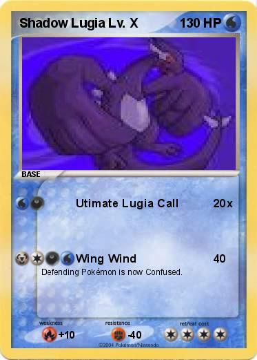 Pokemon Shadow Lugia Lv. X