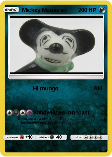 Pokemon Mickey Mouse ex