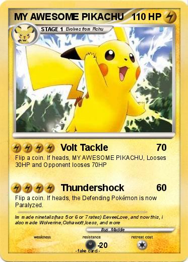 Pokemon MY AWESOME PIKACHU