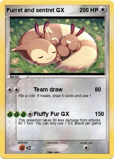 Pokemon Furret and sentret GX