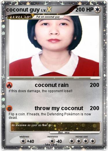 Pokemon coconut guy