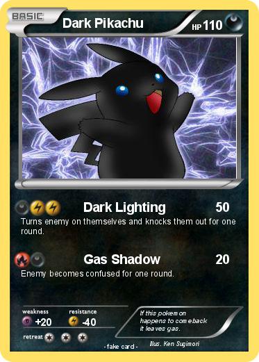 Pokemon Dark Pikachu