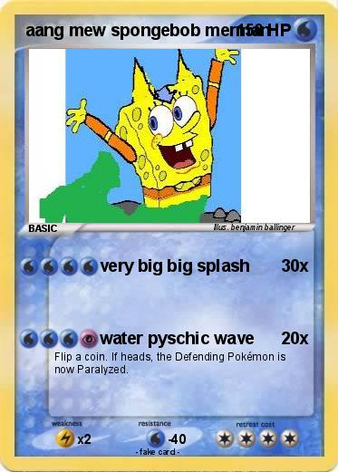 Pokemon aang mew spongebob merman