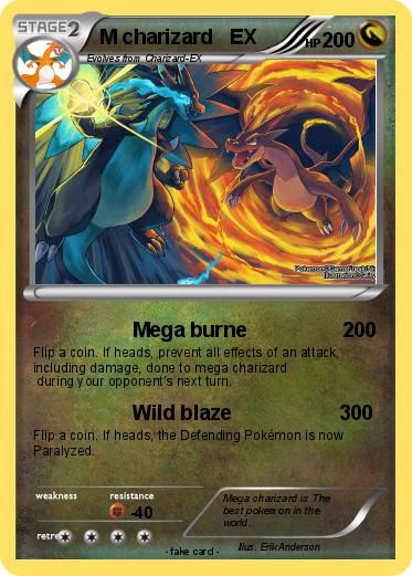 Pokemon M charizard   EX