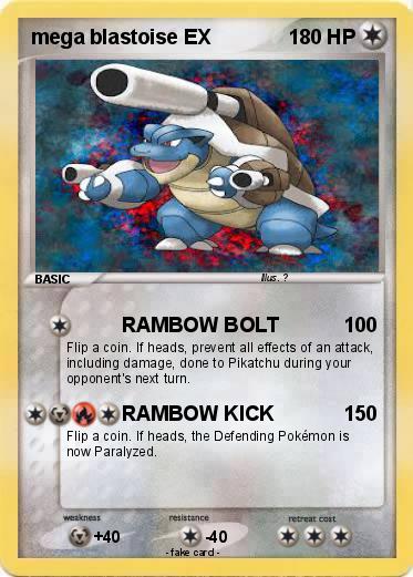 Pokemon mega blastoise EX