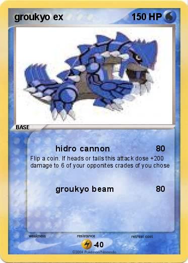 Pokemon groukyo ex