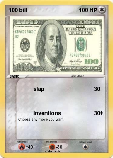 Pokemon 100 bill