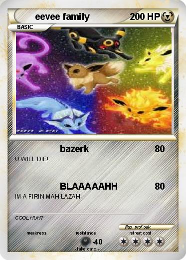 Pokemon eevee family