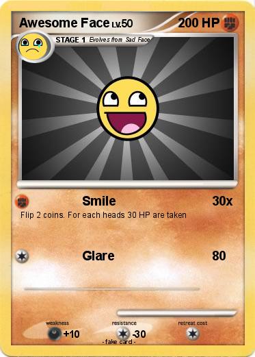 Pokemon Awesome Face