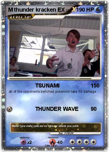Pokemon M thunder kracken EX