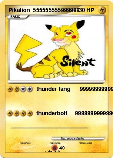 Pokemon Pikalion  555555555999999