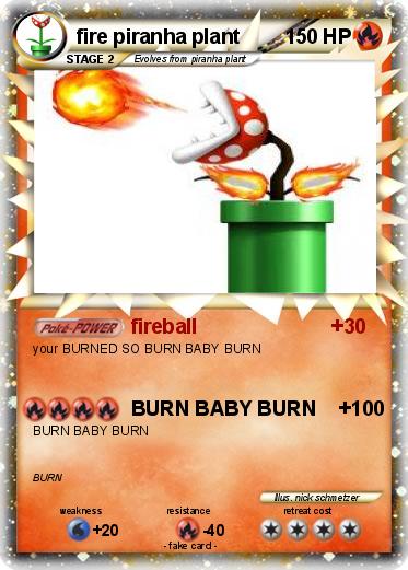 Pokemon fire piranha plant