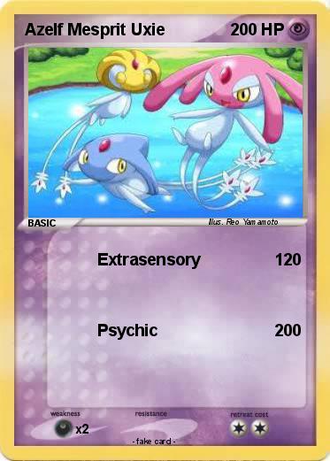 Pokemon Azelf Mesprit Uxie