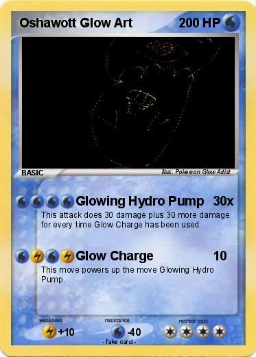 Pokemon Oshawott Glow Art