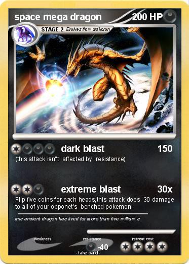 Pokemon space mega dragon