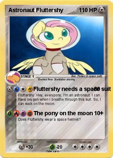 Pokemon Astronaut Fluttershy
