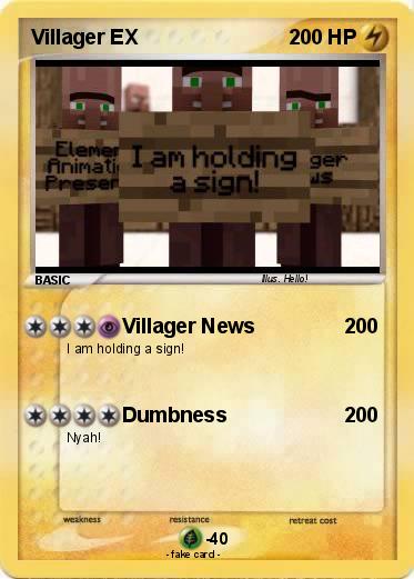 Pokemon Villager EX