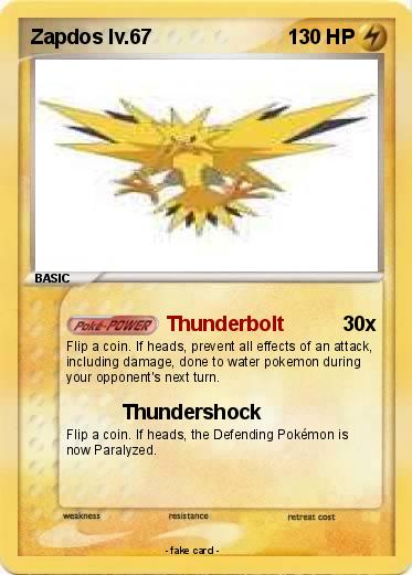 Pokemon Zapdos lv.67