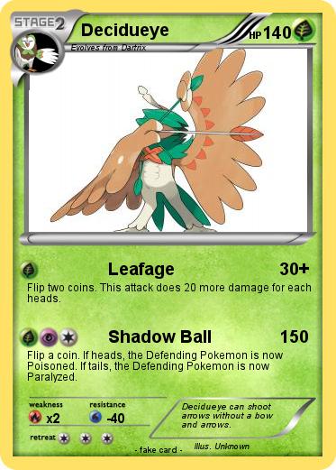 Pokemon Decidueye