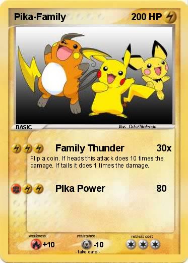 Pokemon Pika-Family