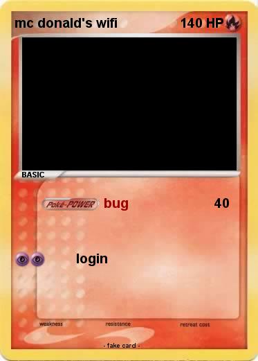 Pokemon mc donald's wifi