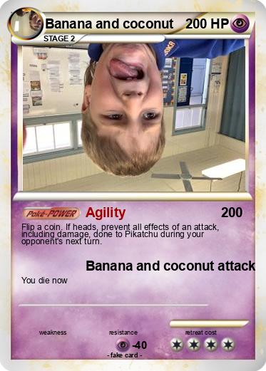 Pokemon Banana and coconut