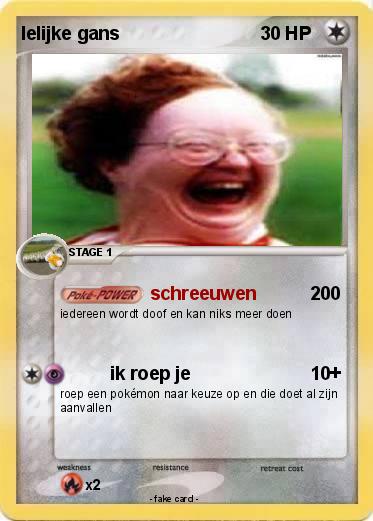 Pokemon lelijke gans