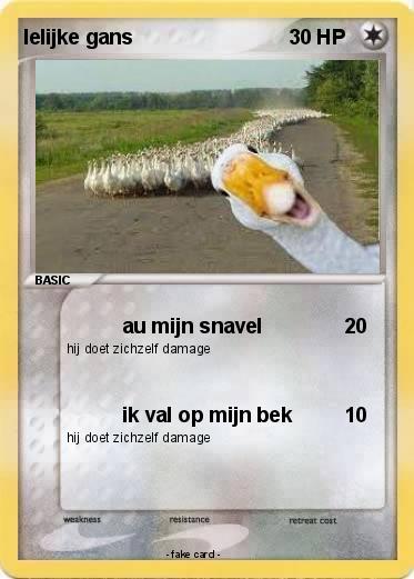 Pokemon lelijke gans