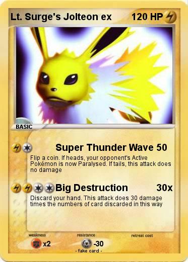 Pokemon Lt. Surge's Jolteon ex