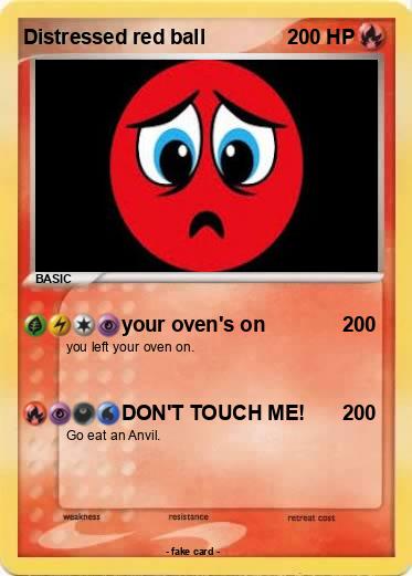 Pokemon Distressed red ball