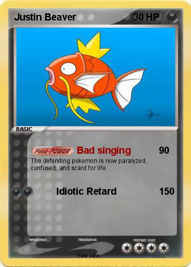 Pokemon Justin Beaver