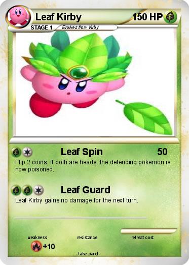 Pokemon Leaf Kirby