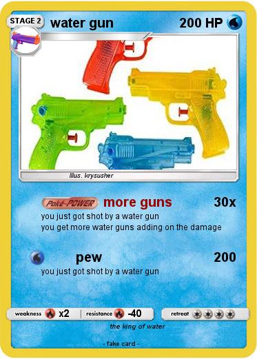 Pokemon water gun