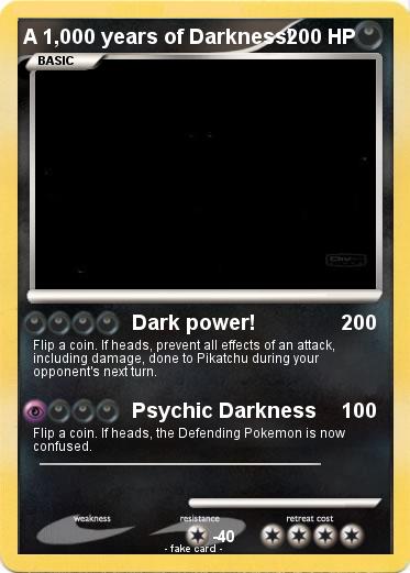 Pokemon A 1,000 years of Darkness!
