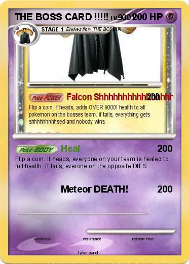 Pokemon THE BOSS CARD !!!!!