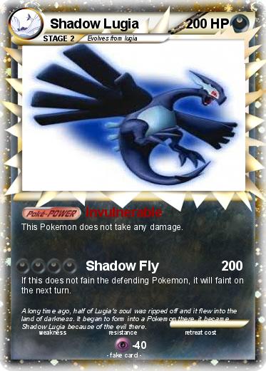 Pokemon Shadow Lugia