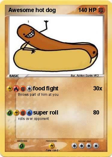 Pokemon Awesome hot dog