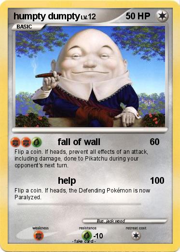 Pokemon humpty dumpty