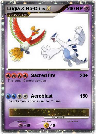 Pokemon Lugia & Ho-Oh