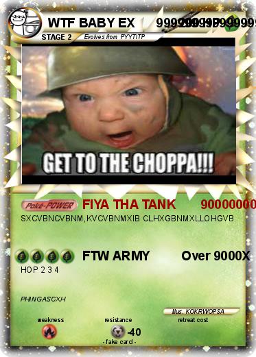 Pokemon WTF BABY EX      999999999999999999999999