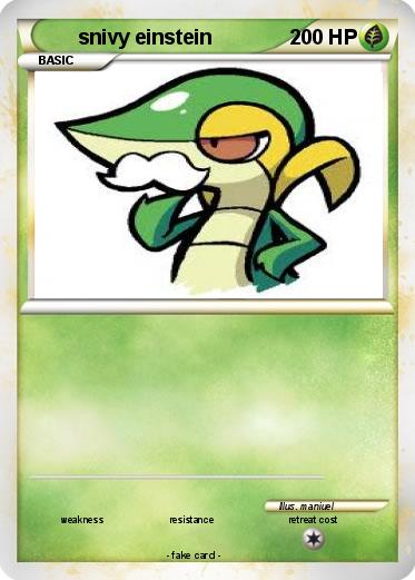 Pokemon snivy einstein