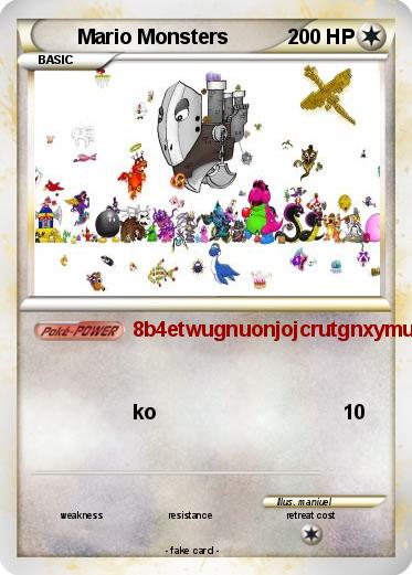 Pokemon Mario Monsters